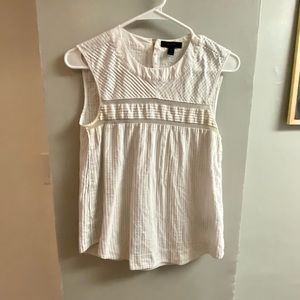 J Crew White Blouse Size 0